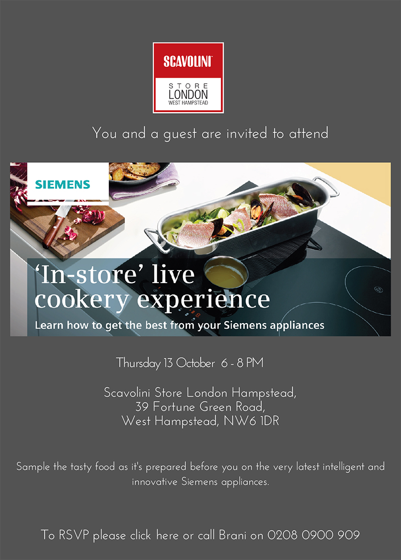  'In-store' live cookery experience