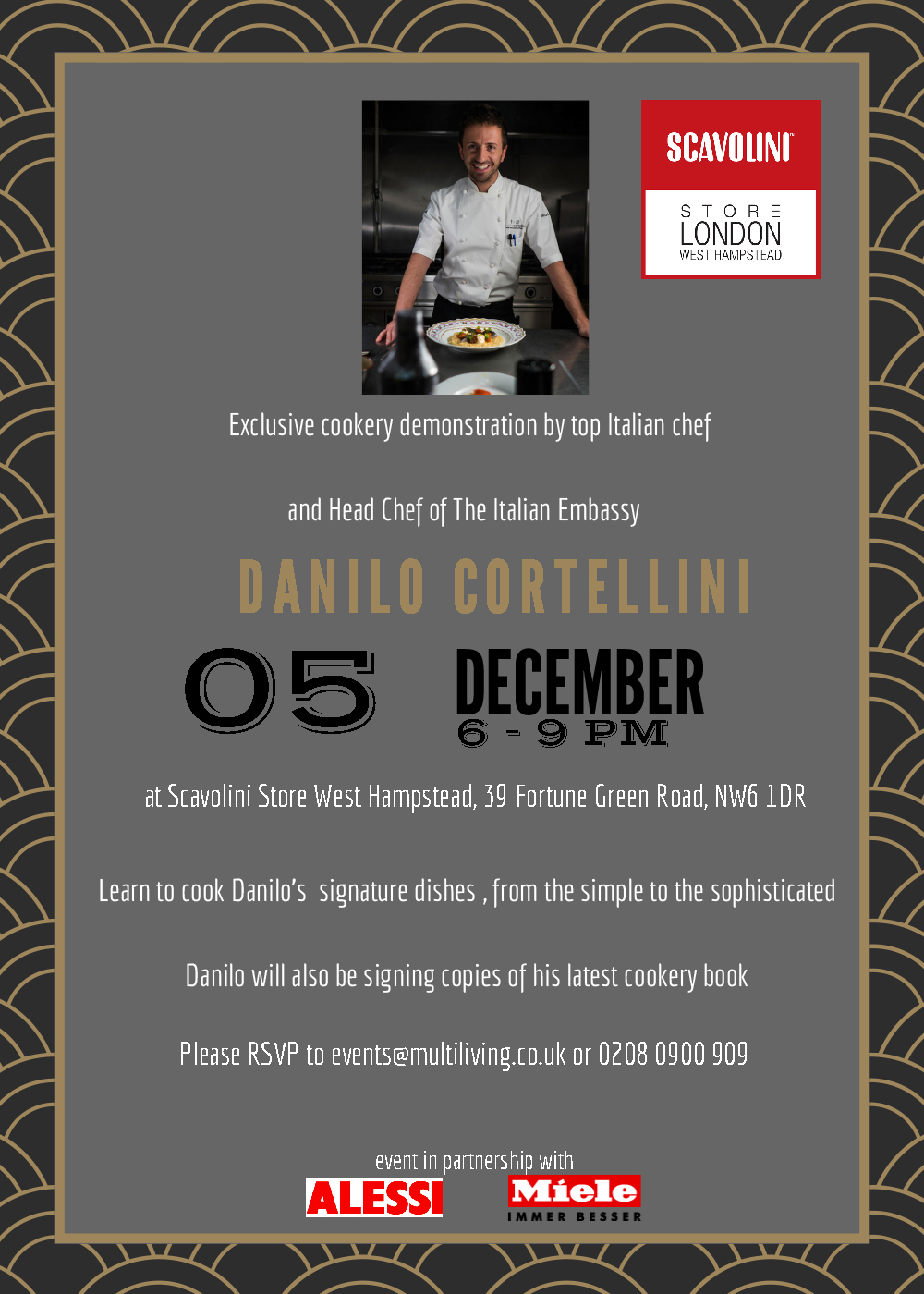  Exclusive cookery demonstration by top Italian chef